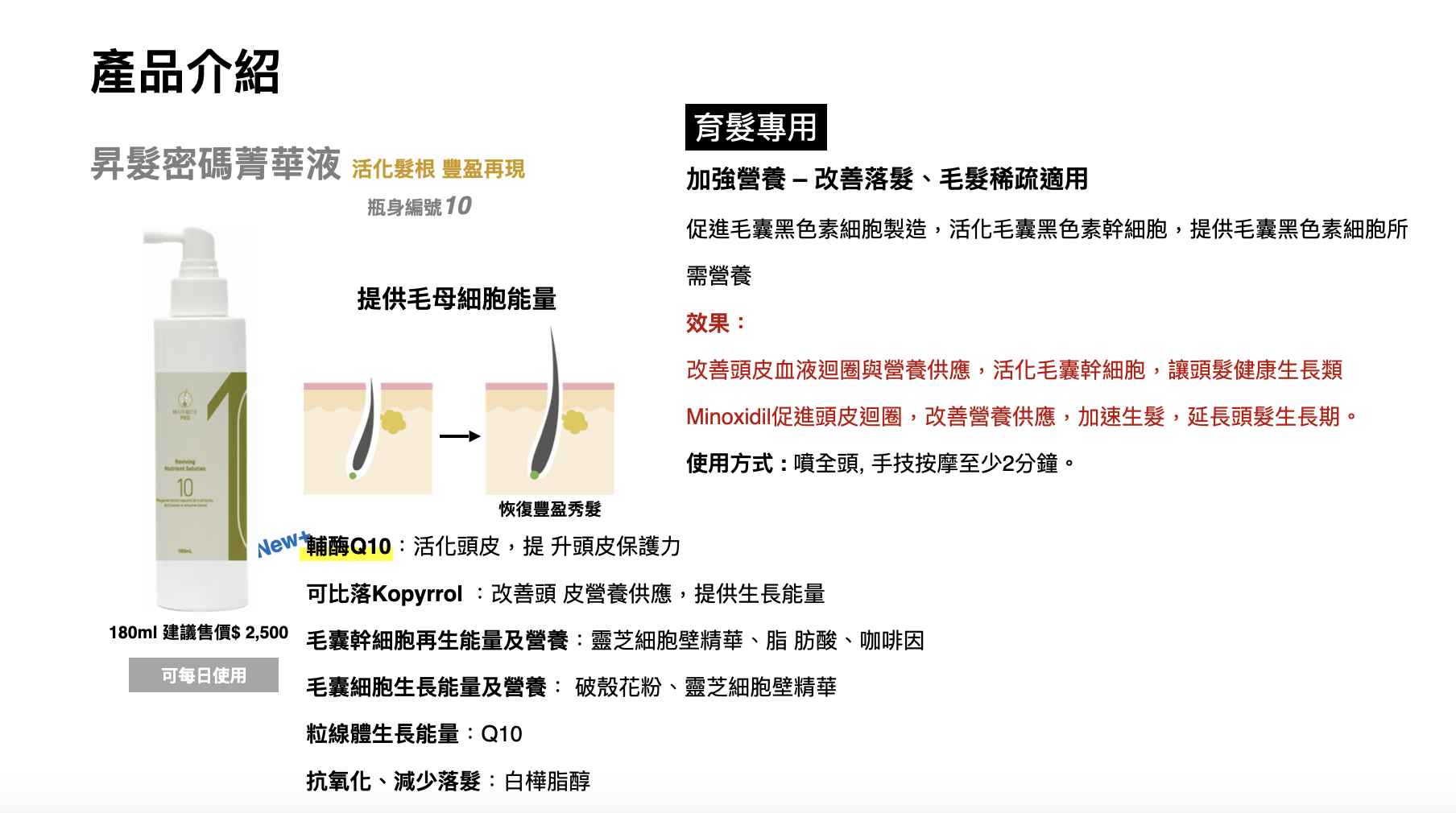 昇髮密碼菁華液
